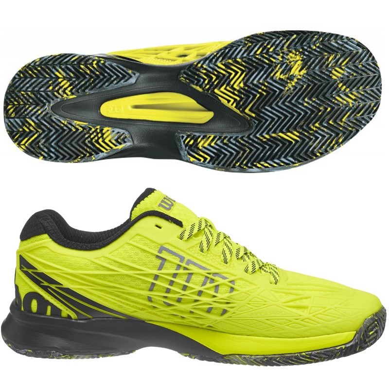 Zapatillas Wilson Kaos Clay Court Safety Yellow / Black 2017 Zapatillas Wilson Kaos Clay Court Safety Yellow / Black 2017
