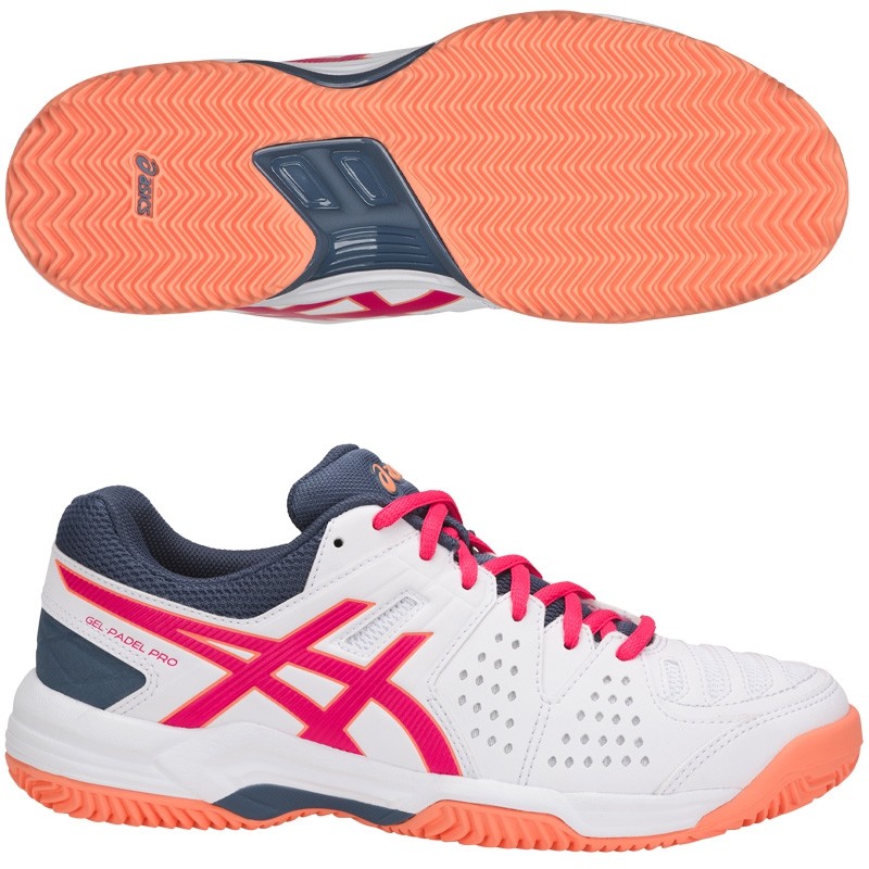 Zapatillas Asics Gel Padel Pro 3 SG White / Bright Rose 2018