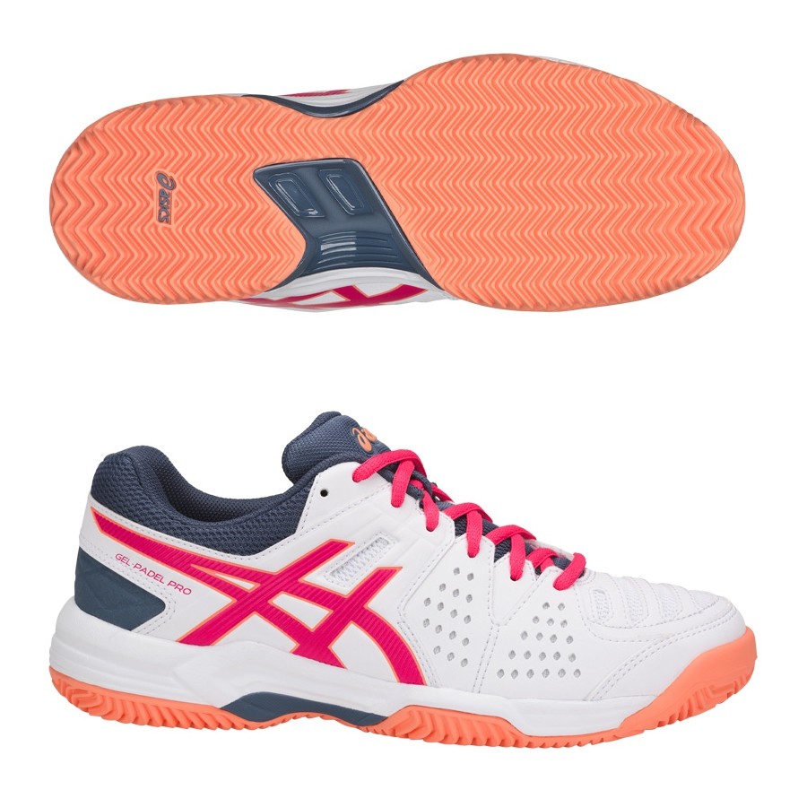 Zapatillas Asics Gel Padel Pro 3 SG White / Bright Rose 2018