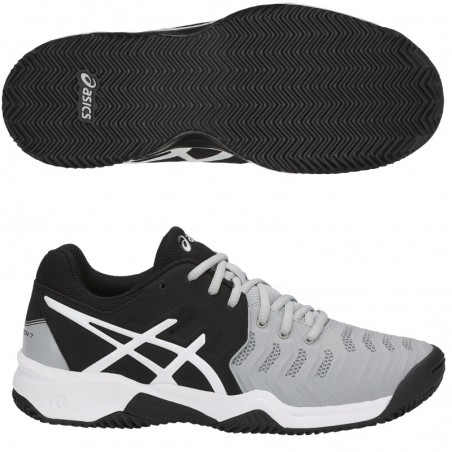 Asics gel resolution 7 clay gris negro e702y 9690 hotsell