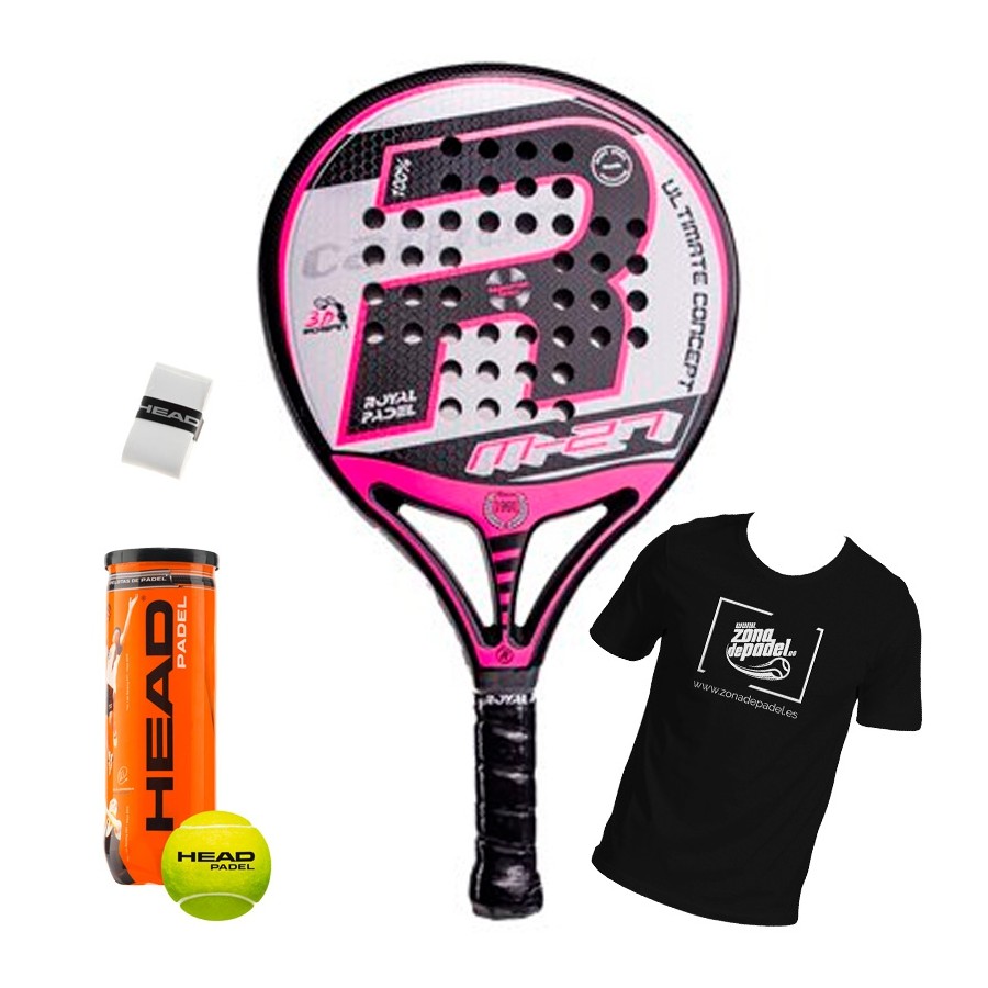 genio Enemistarse No es suficiente pala Royal Padel M27 Woman Blanca y Rosa 2018 - Zona de Padel