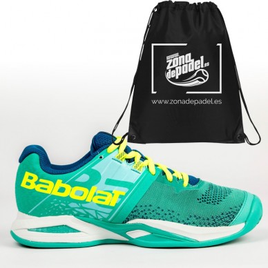 Zapatilla Babolat Propulse Blast Padel W Green / White 2018