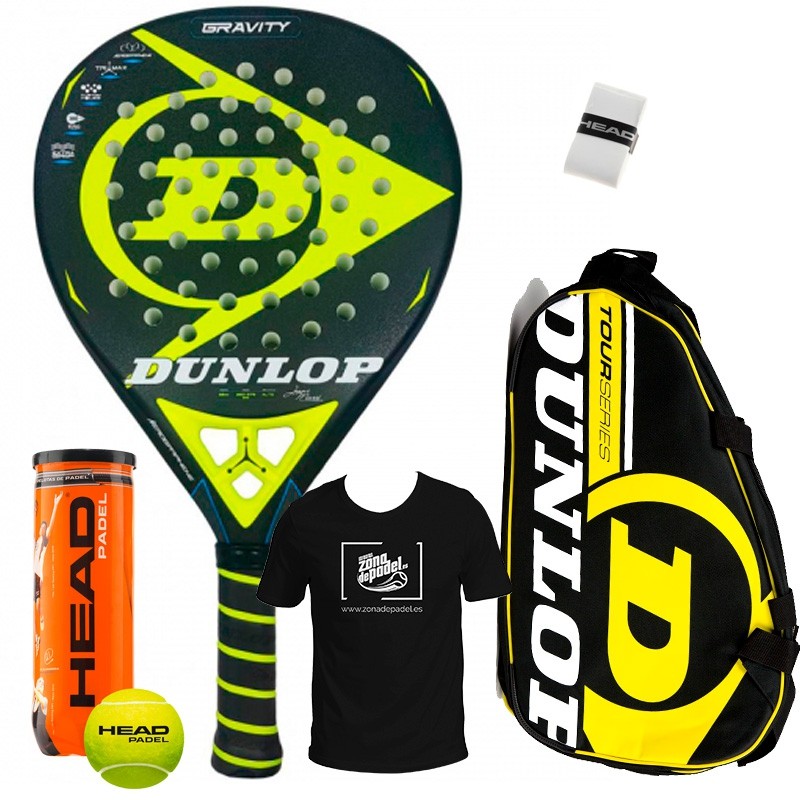 Pack Dunlop Gravity + Paletero Tour Competition Amarillo 2018 