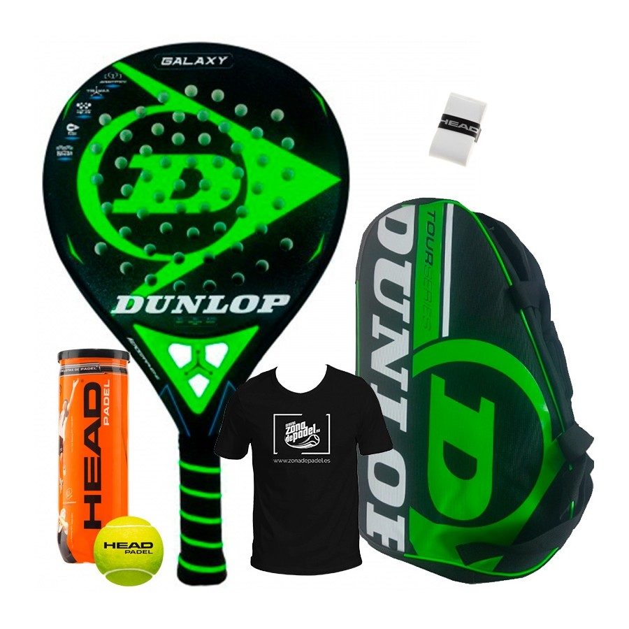 Pack Dunlop Galaxy + Paletero Tour Competition Verde 2018 