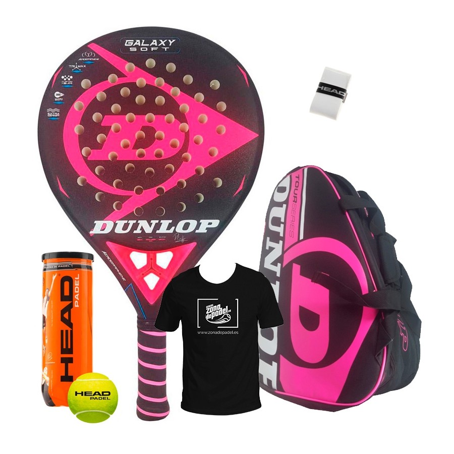 Pack Dunlop Galaxy Soft + Paletero Tour Competition Rosa 2018 