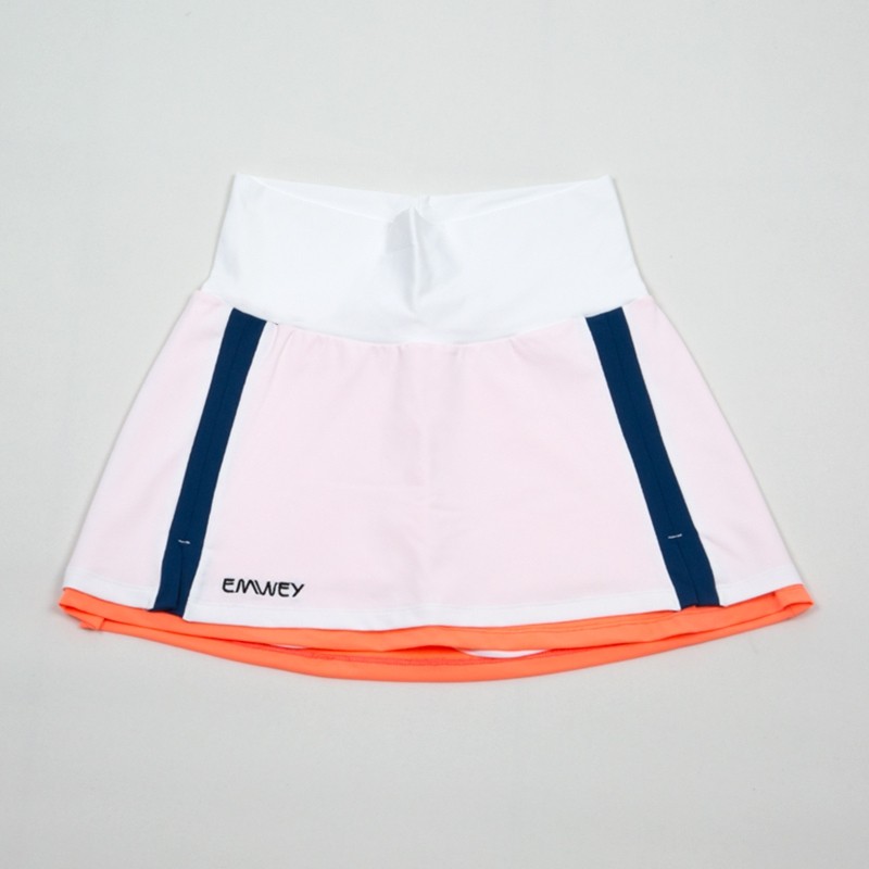 Falda Vuelo Blanco / Coral Flúor 2018 Falda Vuelo Blanco / Coral Flúor 2018