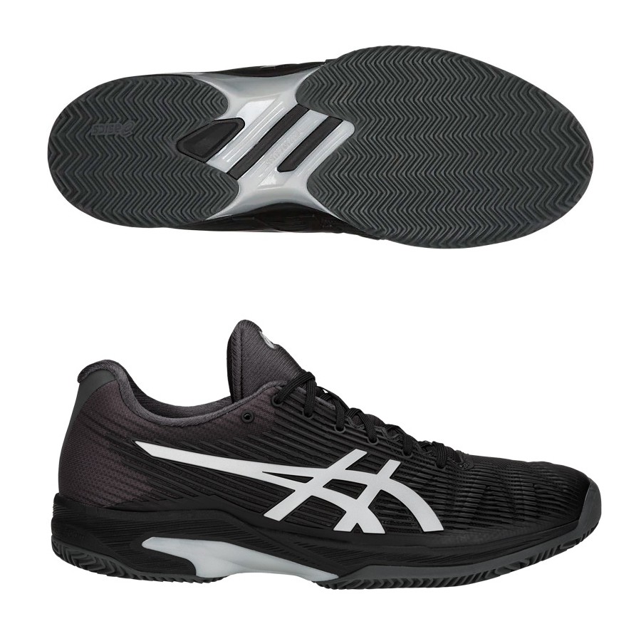 Zapatillas Asics Solution Speed FF Clay Black/Silver 2018