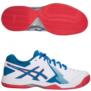 Zapatillas Asics Gel Game 6 Clay White / Race Blue 2018