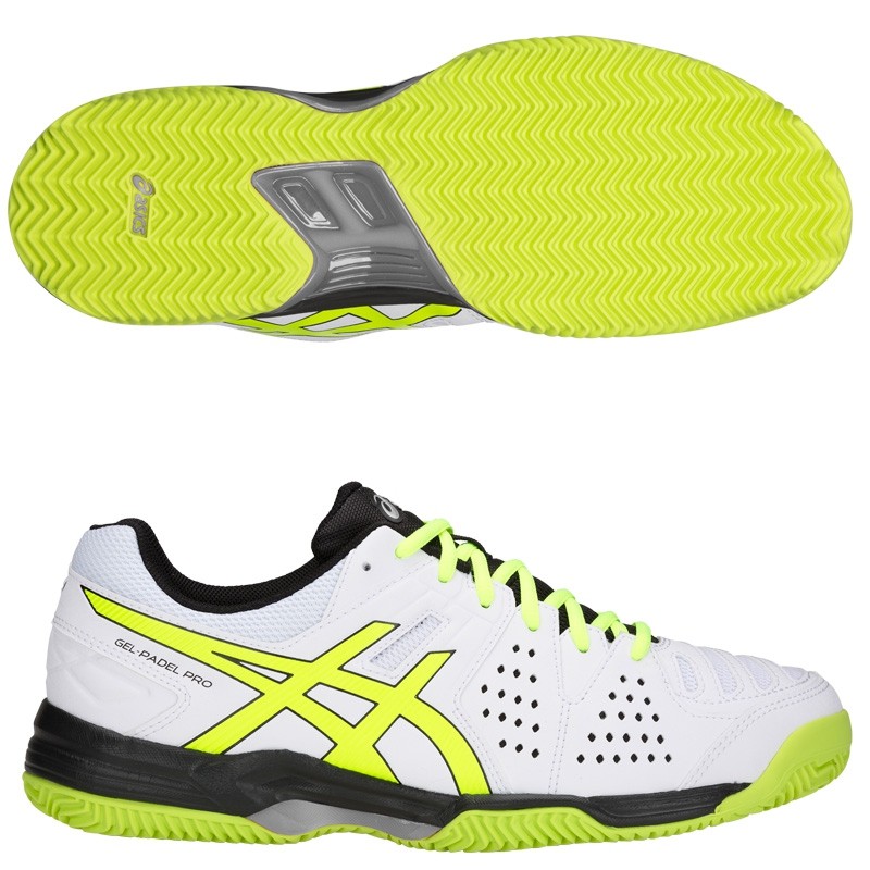 Abuelo Será costo zapatillas Asics Gel Padel Pro 3SG Blancas y Amarillas E511Y-100 OFERTA -  Zona de Padel