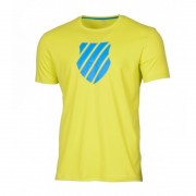 Camiseta Kswiss Logo Neon Citron Blue 2018