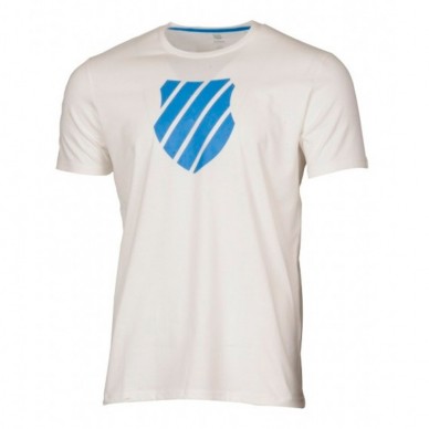 Camiseta Kswiss Logo White/Strong Blue 2018