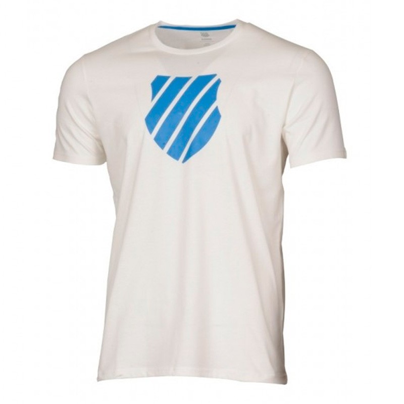 Camiseta Kswiss Logo White/Strong Blue 2018 Camiseta Kswiss Logo White/Strong Blue 2018