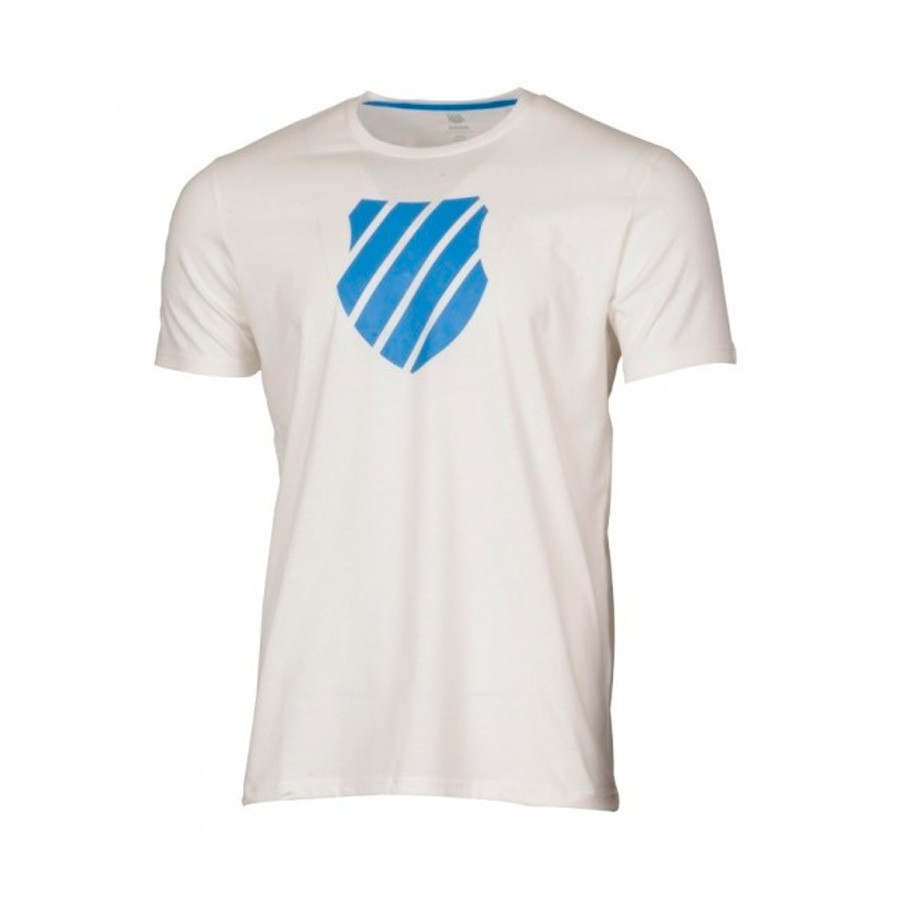 Camiseta Kswiss Logo White/Strong Blue 2018