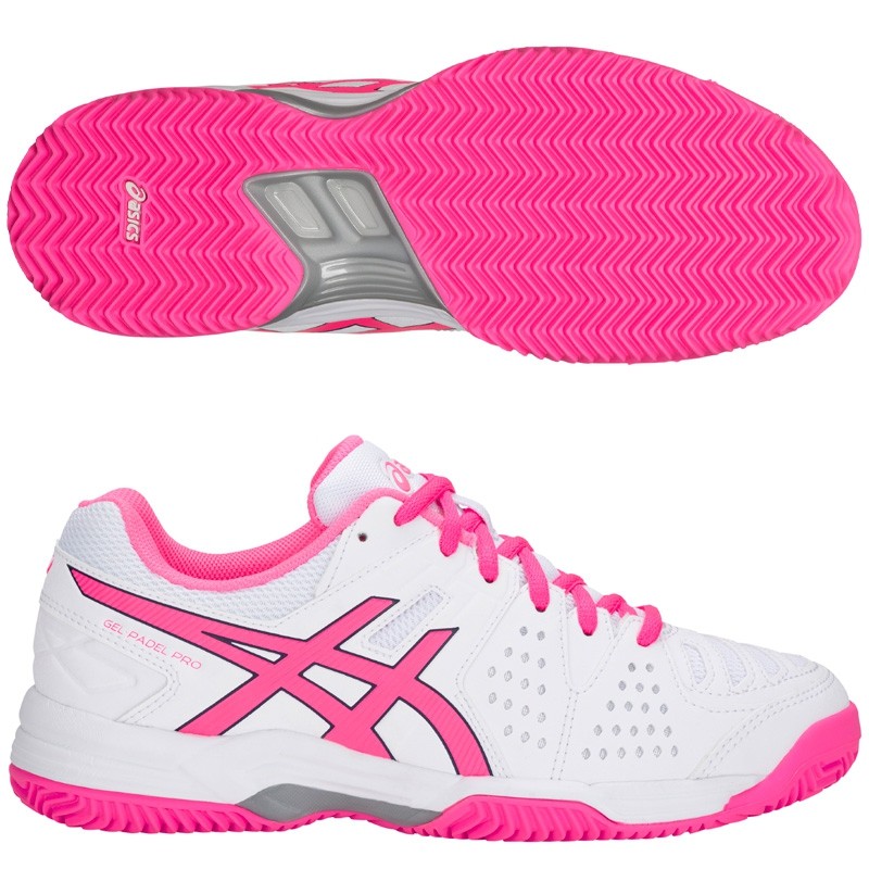 Zapatillas Asics Gel Padel Pro 3 SG White / Hot Pink 2018