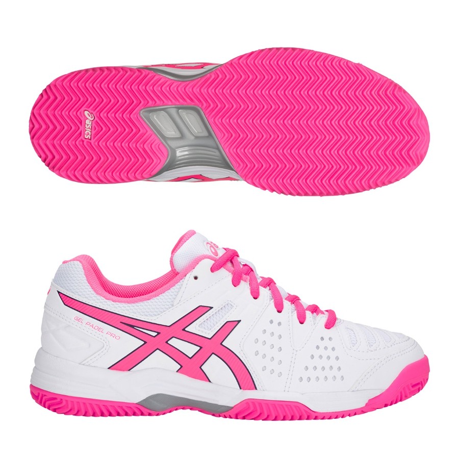 Zapatillas Asics Gel Padel Pro 3 SG White / Hot Pink 2018