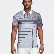 Polo Adidas Seasonal White/Shock Pink 2018