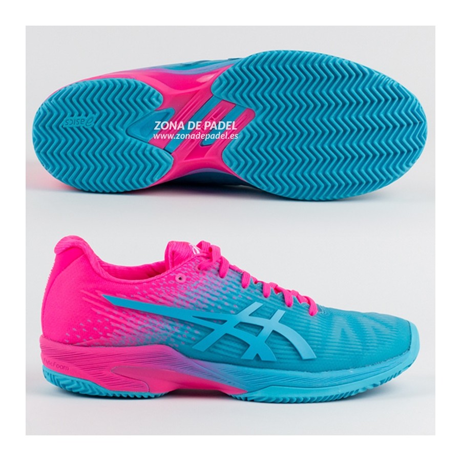 Zapatillas ASICS Solution Speed FF Clay Aquarium Hot Pink 2018