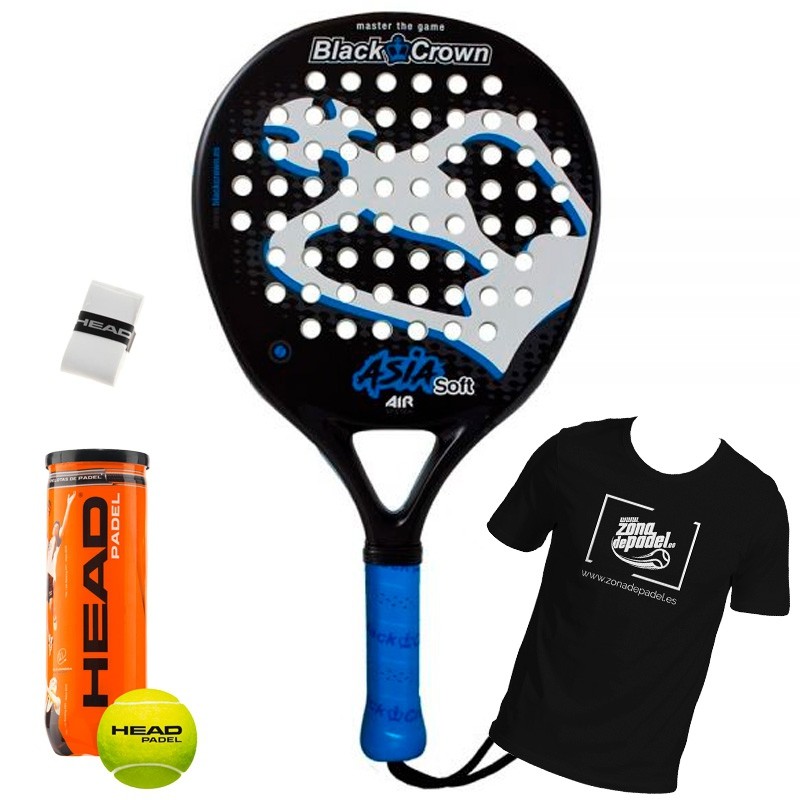 pala Black Crown Asia Soft - Zona de Padel