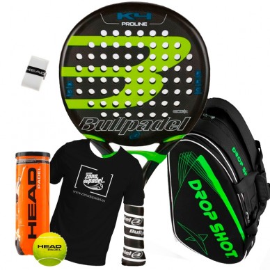 Pack Bullpadel K4 Pro + Paletero Tour Team Monstercombi 2018