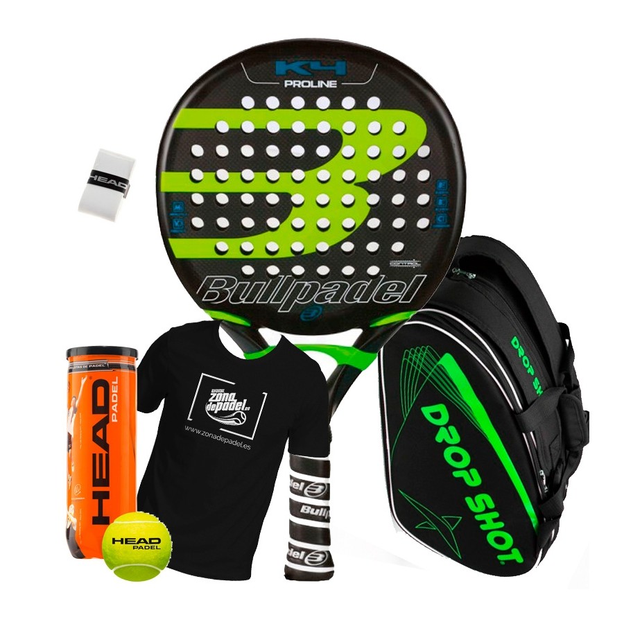 Pack Bullpadel K4 Pro + Paletero Tour Team Monstercombi 2018