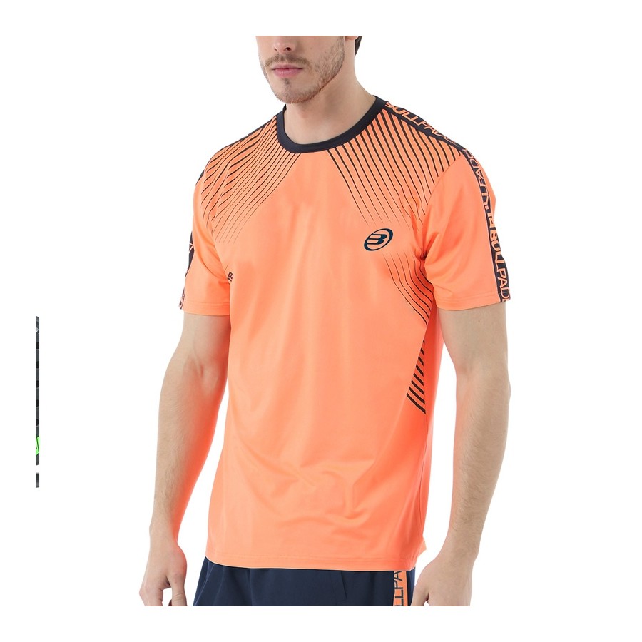 Camiseta Bullpadel Imotep Naranja Flúor