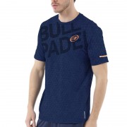 Camiseta Bullpadel Irate Azul Marino Estampado