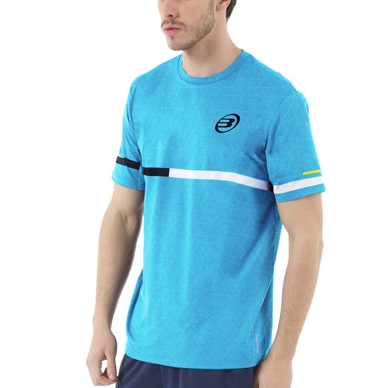 Camiseta Bullpadel Intria Turquesa Estampado Camiseta Bullpadel Intria Turquesa Estampado