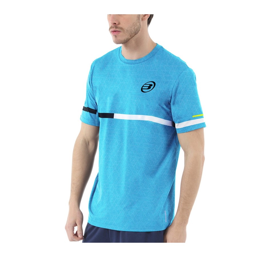 Camiseta Bullpadel Intria Turquesa Estampado