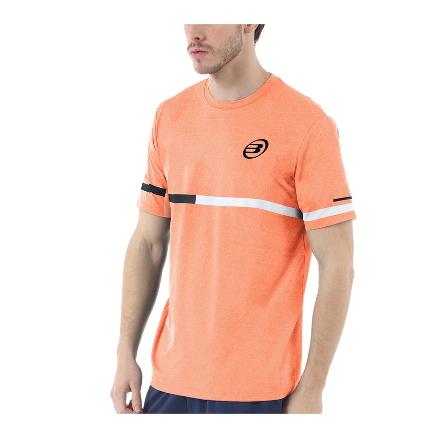 Camiseta bullpadel Intria Naranja Flúor