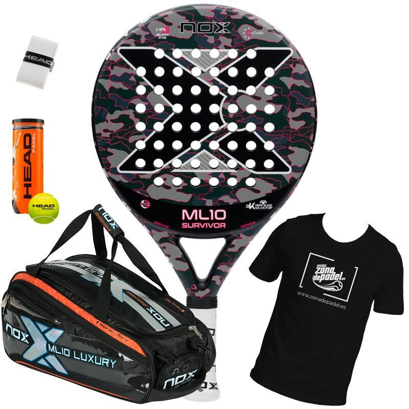 Pack ML10 Pro Cup Survivor Gris + Paletero ML10 Plata 2019 Pack ML10 Pro Cup Survivor Gris + Paletero ML10 Plata 2019