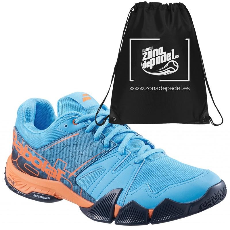 Zapatillas Babolat Pulsa Blue Orange 2019