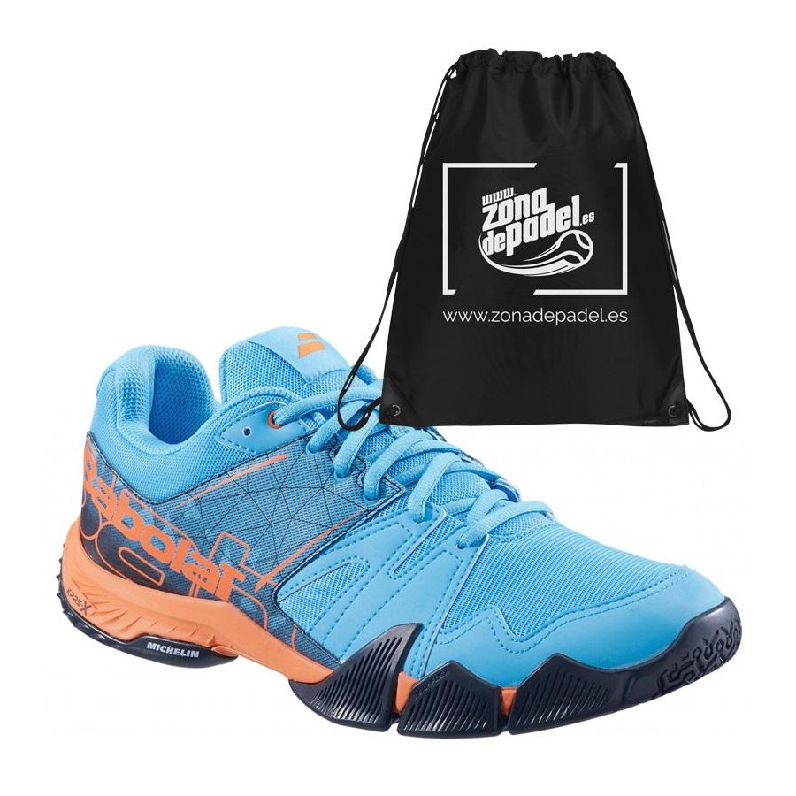 Zapatillas Babolat Pulsa Blue Orange 2019