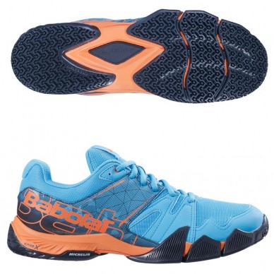 Zapatillas Babolat Pulsa Blue Orange 2019