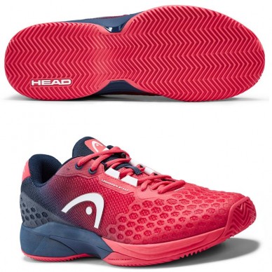 Zapatillas Head Revolt Pro 3.0 Clay Red Dark Blue 2019