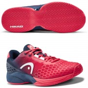 Zapatillas Head Revolt Pro 3.0 Clay Red Dark Blue 2019