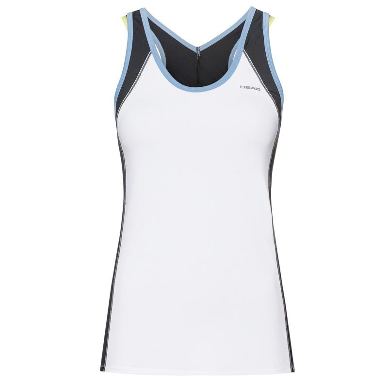 Camiseta Head Talia Tank Top White Blue 2019 Camiseta Head Talia Tank Top White Blue 2019