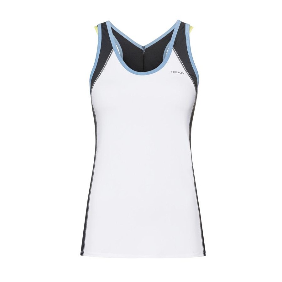 Camiseta Head Talia Tank Top White Blue 2019