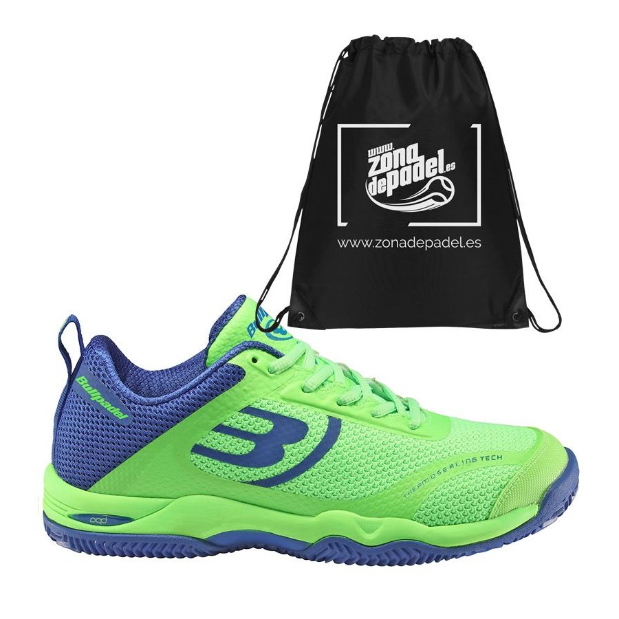 Zapatillas Bullpadel Bexer Verde Azul Real 2019