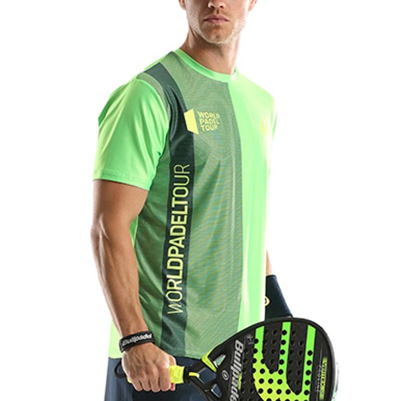 Camiseta Bullpadel Tugo WPT Verde Fluor 2019 Camiseta Bullpadel Tugo WPT Verde Fluor 2019