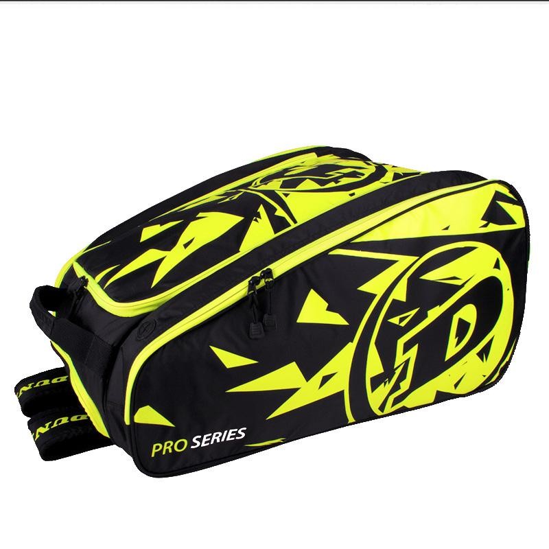 Paletero Dunlop Pro Team Black Yellow 2019 Paletero Dunlop Pro Team Black Yellow 2019