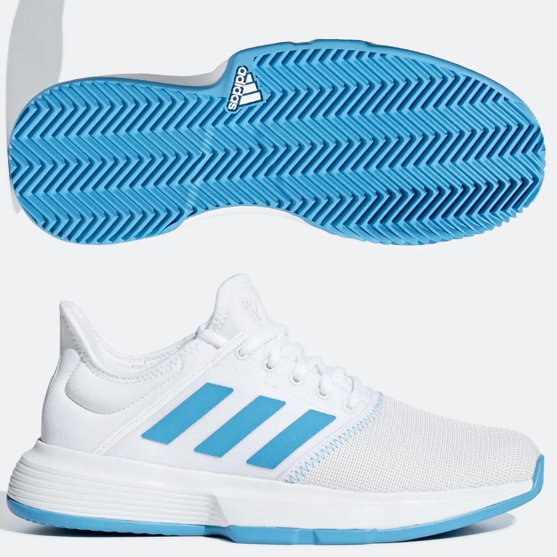 Adidas Game Court Woman Blancas y Azules - de
