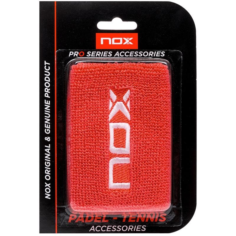 Muñequera Nox Roja logo Blanco 2019 Muñequera Nox Roja logo Blanco 2019