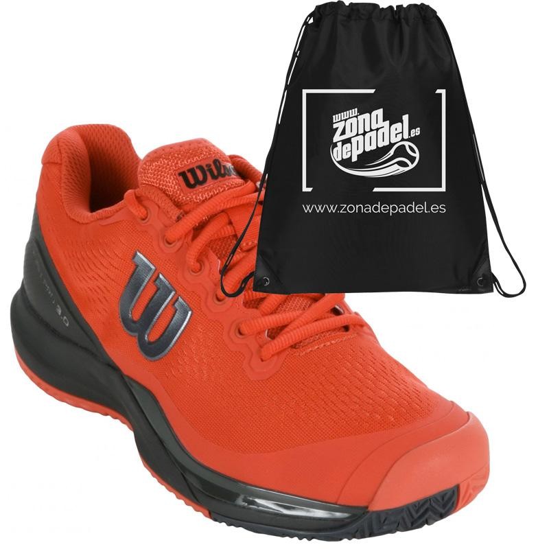 Zapatillas Wilson Rush Pro 3.0 Clay Poppy Red 2019 Zapatillas Wilson Rush Pro 3.0 Clay Poppy Red 2019