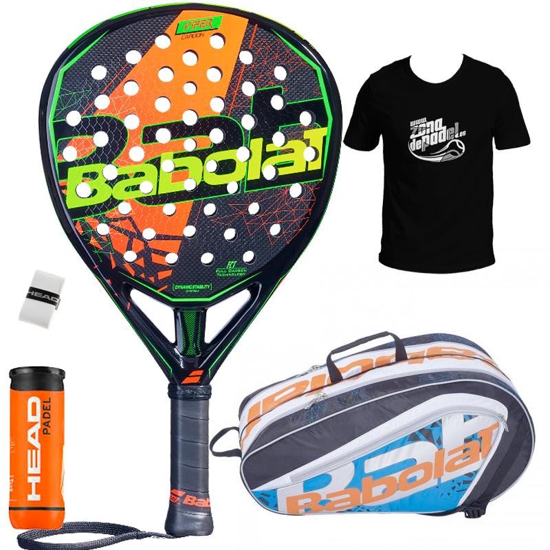 Pack Babolat Viper Carbon + Paletero 2019 Pack Babolat Viper Carbon + Paletero 2019