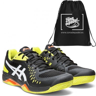 Zapatillas Asics Gel Challenger 12 Clay Black Sour Yuzu 2019