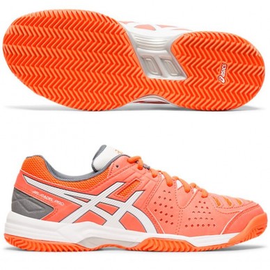 Zapatillas Asics Gel Padel Pro 3 SG Flash Coral White 2019