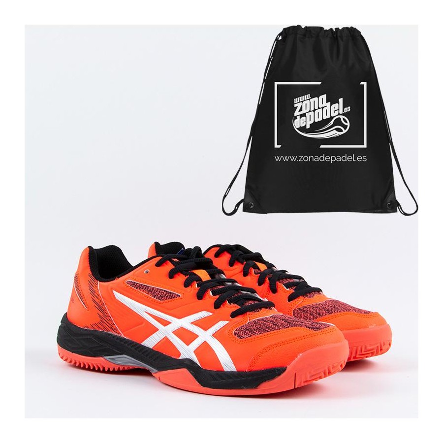 Zapatillas Asics Gel Padel Exclusive 5 SG Flash Coral White 2019