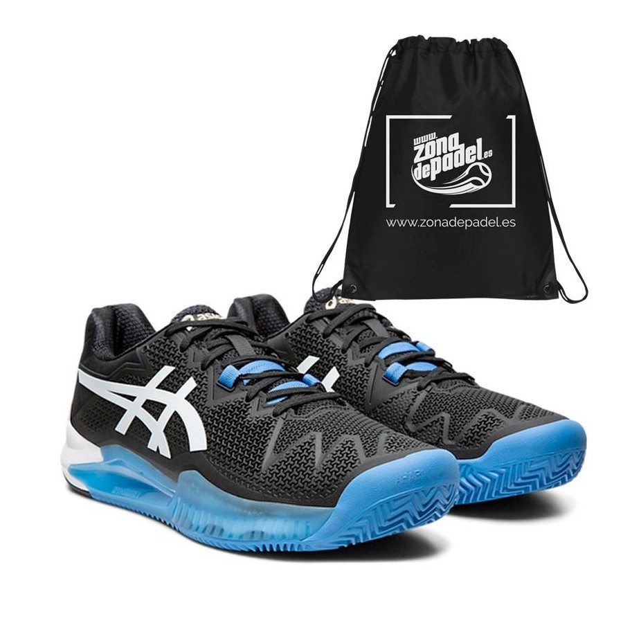 Asics Gel Resolution 8 Clay Black White 2020