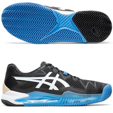 Asics Gel Resolution 8 Clay Black White 2020