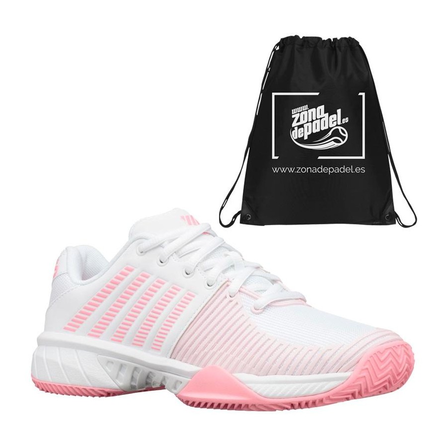 Zapatillas Kswiss Express Light 2 HB White Neon Pink 2020